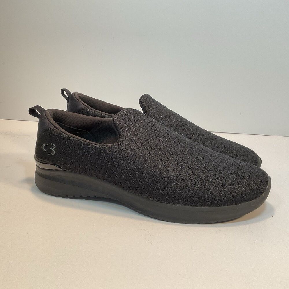 Skechers Concept 3 Slip On Shoes Womens Size 9 Black Comfort Sneaker Loafers